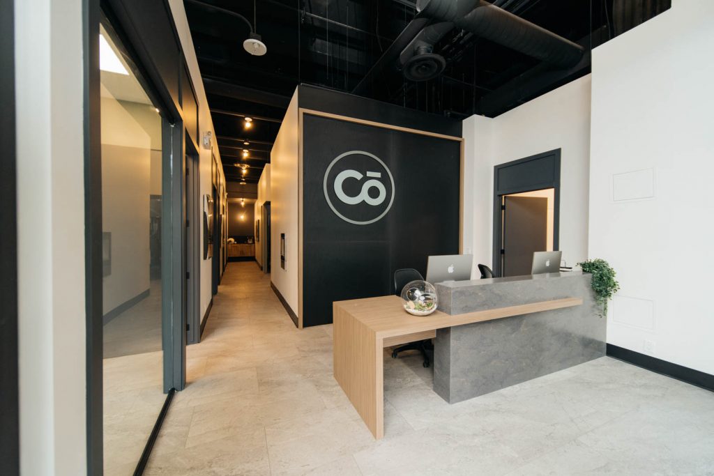 Reception | CōLAB Health and Body | Chiropractic & Wellness Clinic | Downtown Calgary, AB