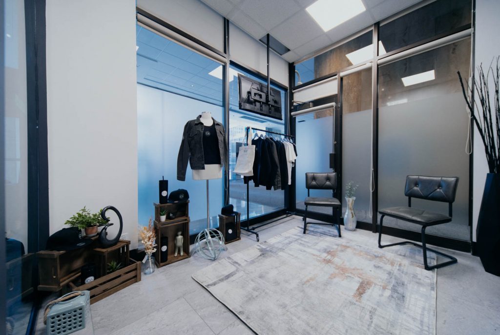 Office Changing Room | CōLAB Health and Body | Chiropractic & Wellness Clinic | Downtown Calgary, AB